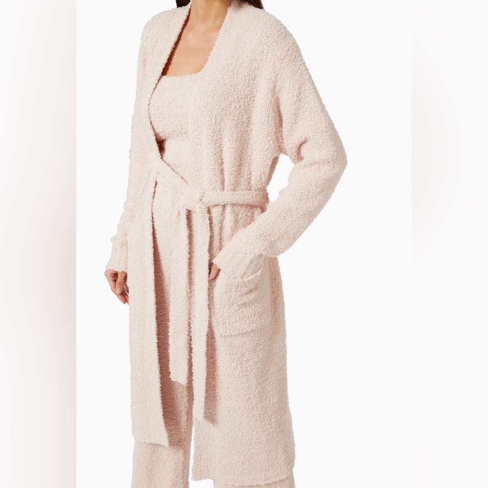 SKIMS Cozy  Knit Bouncle Pink Robe